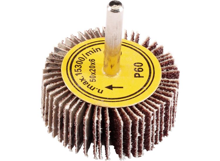 Draper 76452 Abrasive Flap Wheel (50mm x 20mm 60 Grit)