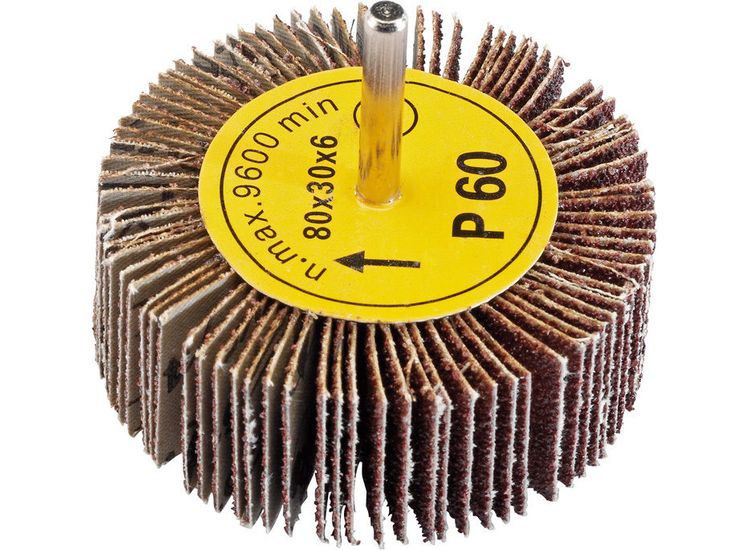 Draper 76468 Abrasive Flap Wheel (80mm x 30mm 60 Grit)