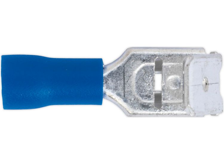 Sealey BT17 Piggy-Back Terminal 6.3mm Blue Pack of 100