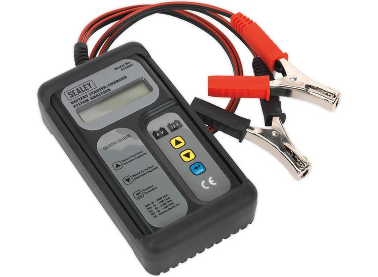 Sealey BT2002 Digital Battery &amp; Alternator Tester 6-12V Battery 6, 12, 24V Alternator