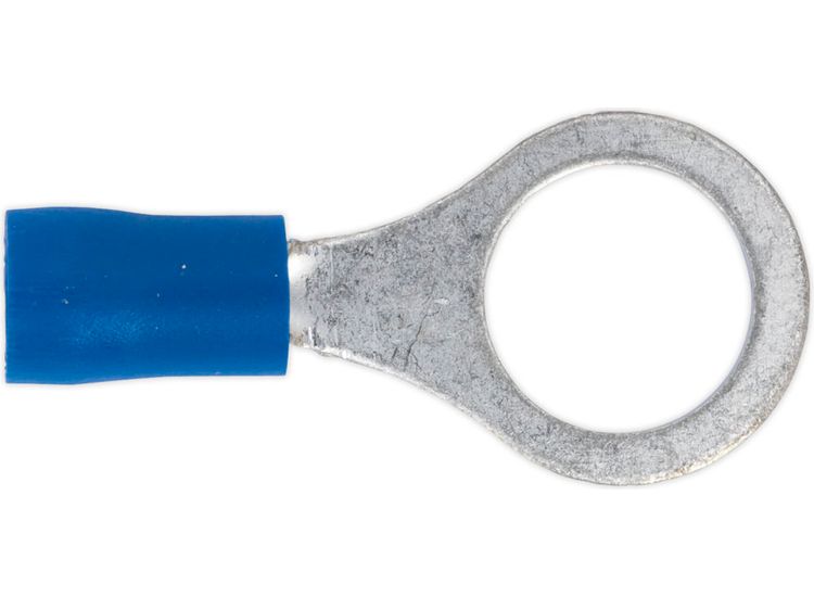 Sealey BT23 Easy-Entry Ring Terminal &amp;#8709;10.5mm (3/8") Blue Pack of 100