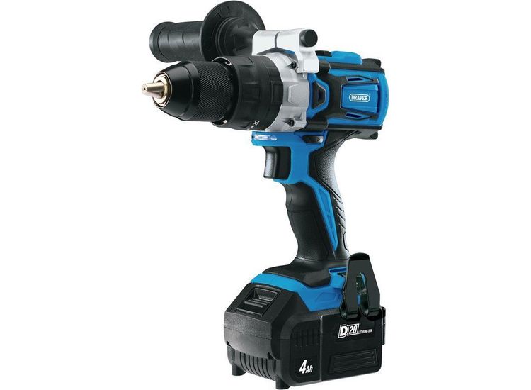Draper 79894 D20 20V Brushless Combi Drill with 4.0Ah Battery and Fast Charger