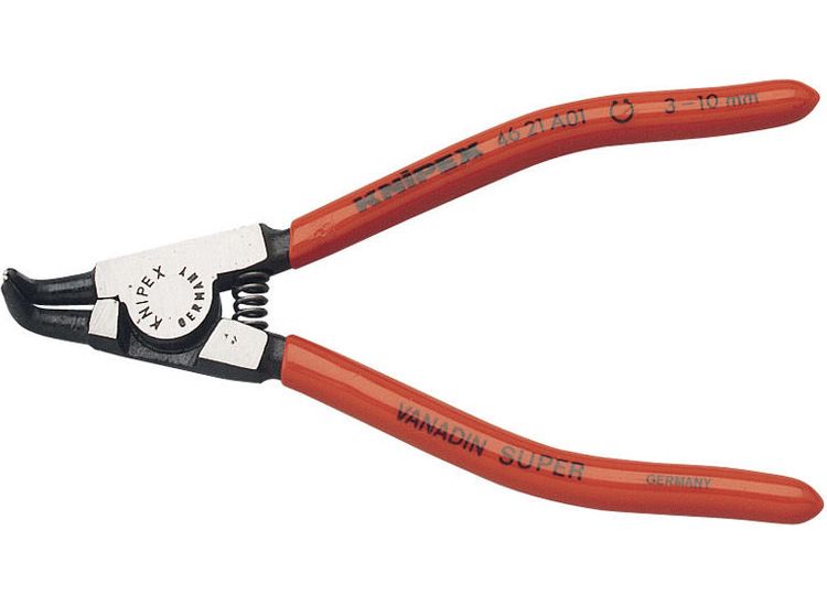 Draper 80917 Knipex 46 21 A01 SBE 3mm - 10mm A01 Bent External Circlip Pliers