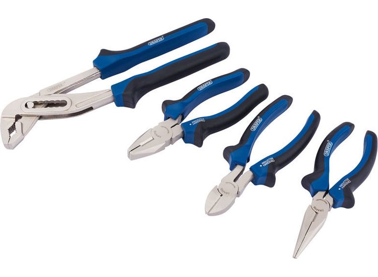 Draper 81147 Soft Grip Pliers Set (4 Piece)