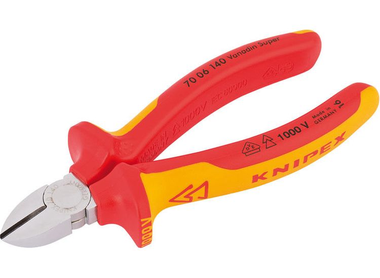 Draper 81254 Knipex 70 06 140 SBE 140mm Fully Insulated Diagonal Side Cutter