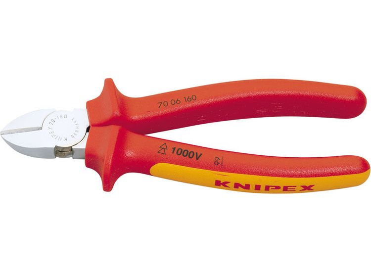 Draper 81262 Knipex 70 06 160 SBE 160mm Fully Insulated Diagonal Side Cutter