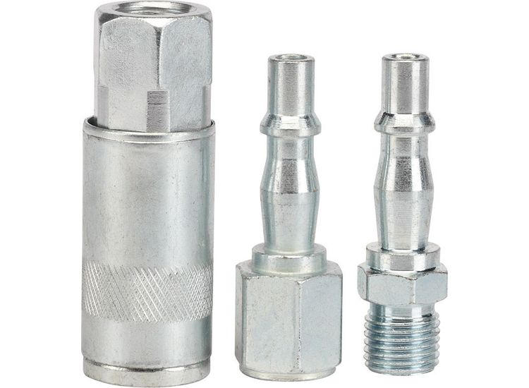 Draper 81295 1/4" BSP Air Line Coupling Set (3 Piece)