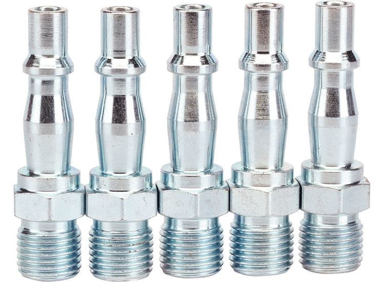 Draper 81296 1/4" BSP Male Coupling Screw Adaptors (Pack of 5)