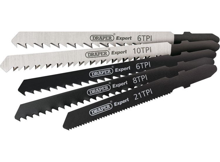 Draper 81734 Assorted Jigsaw Blade Set (5 Piece)