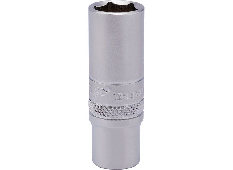 Draper 82142 1/4" Sq. Dr. 6 Point Deep Socket (12mm)