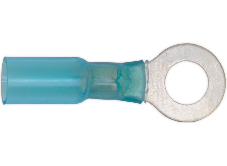 Sealey BTSR2584 Heat Shrink Ring Terminal &amp;#8709;8.4mm Blue Pack of 25
