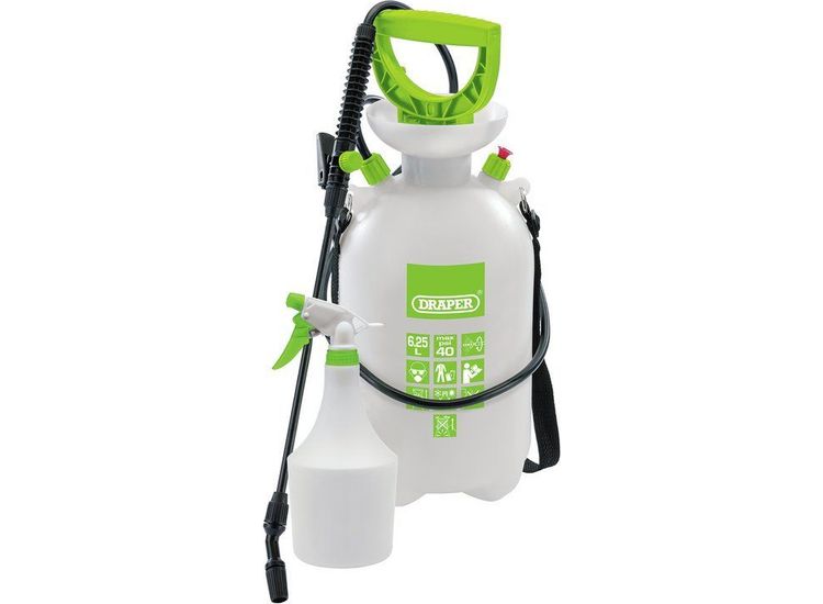 Draper 82464 Pressure Sprayer (6.25L) with Mini Sprayer (1L)