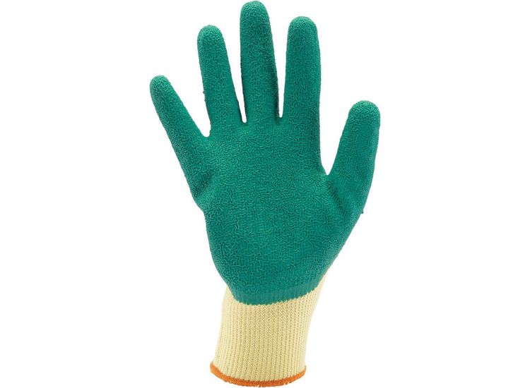 Draper 82604 Green Heavy Duty Latex Coated Work Gloves - Extra Large