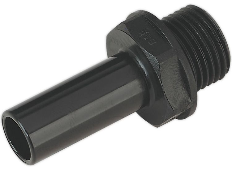 Sealey CAS15STA Stem Adaptor 15mm 1/2"BSP Pack of 2 (John Guest Speedfit&amp;reg; - PM051514E)