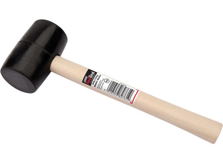 Draper 82761 Redline Rubber Mallet with Hardwood Shaft