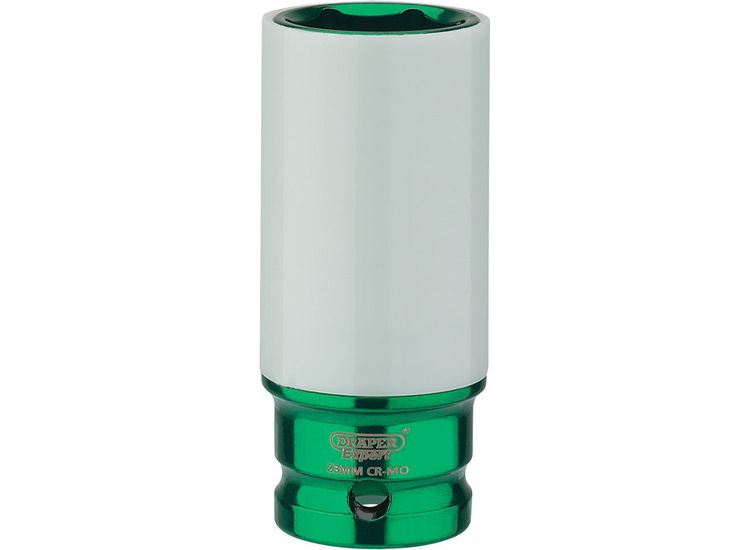 Draper 83033 1/2" Sq. Dr. HI-TORQ&amp;#174; Wheel Nut Socket for Alloy Wheels (23mm)