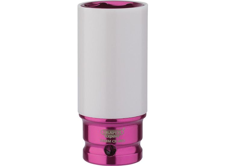 Draper 83059 1/2" Sq. Dr. HI-TORQ&amp;#174; Wheel Nut Socket for Alloy Wheels (24mm)