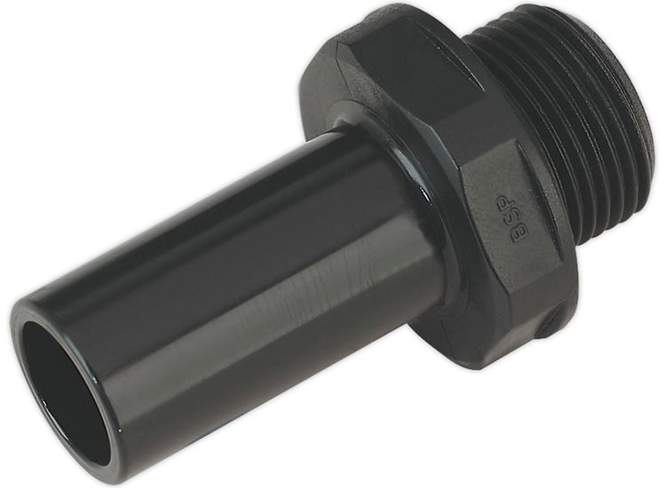 Sealey CAS22STA Stem Adaptor 22mm 3/4"BSP Pack of 2 (John Guest Speedfit&amp;reg; - PM052216E)