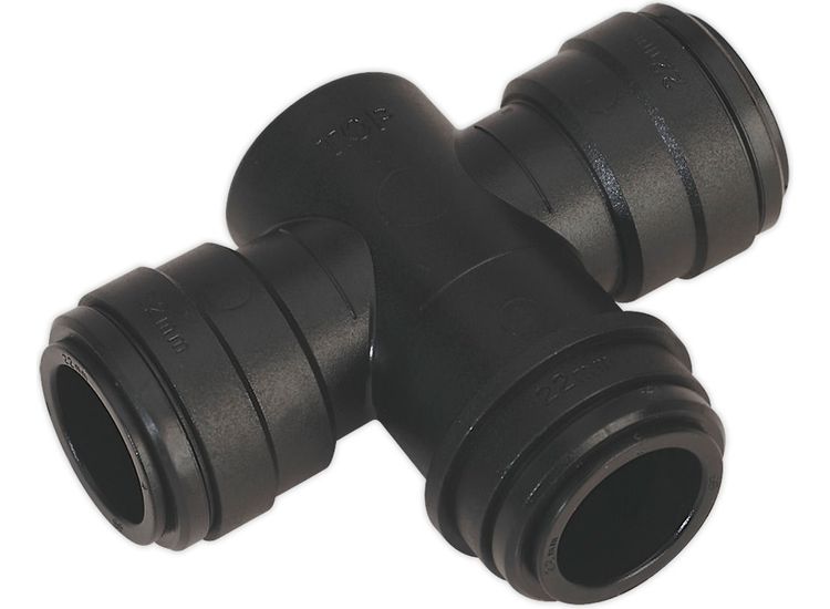 Sealey CAS22WTT Equal Water Trap Tee 22mm (John Guest Speedfit&amp;reg; - PMTT22E)