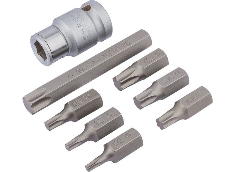 Draper 83562 1/2" Sq. Dr. TX-STAR&amp;#174; Bit Set (8 Piece)