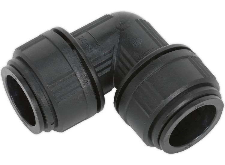 Sealey CAS28EE Equal Elbow 28mm Pack of 5 (John Guest Speedfit&amp;reg; - PM0328E)