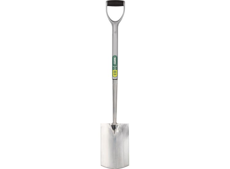 Draper 83754 Extra Long Stainless Steel Garden Spade with Soft Grip