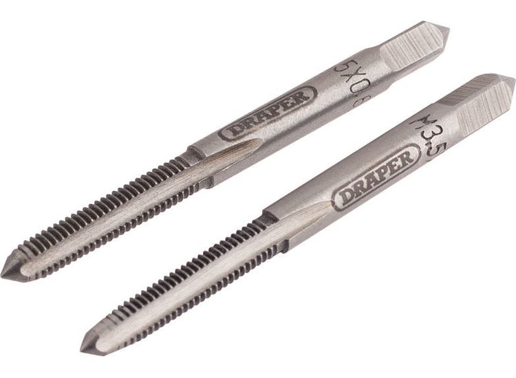 Draper 83796 3.5mm Coarse Hand Taps Taper and Plug