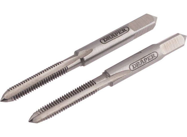 Draper 83797 4mm Coarse Hand Taps Taper and Plug
