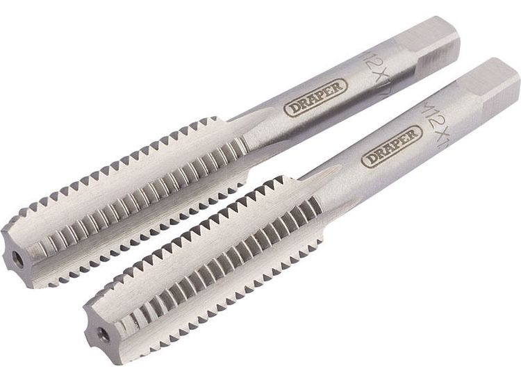 Draper 83802 12mm Coarse Hand Taps Taper and Plug