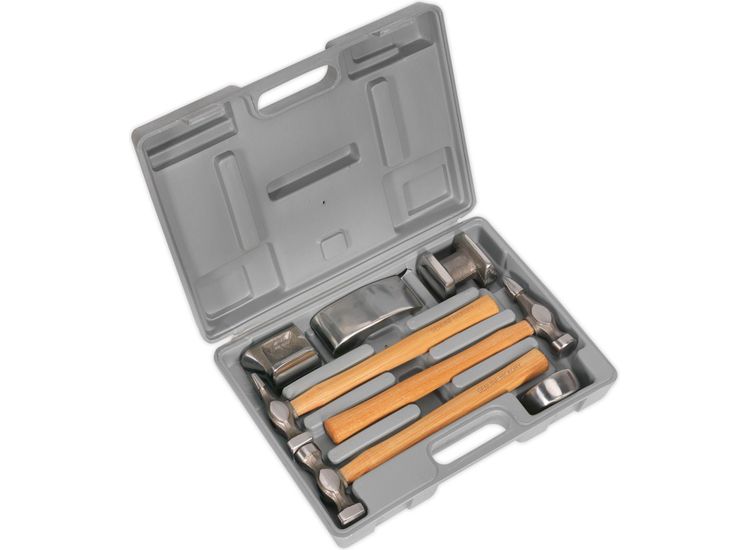 Sealey CB507 Panel Beating Set 7pc Drop-Forged Hickory Shafts