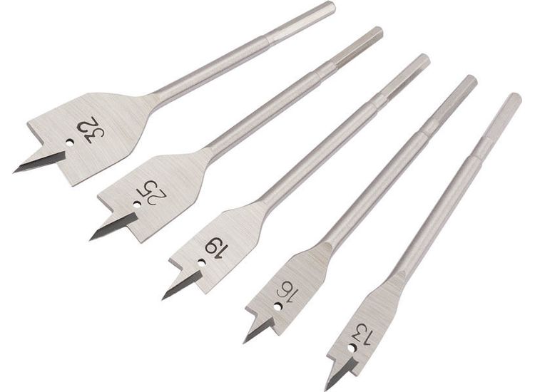 Draper 84451 Metric Flat Wood Bit Set (5 Piece)