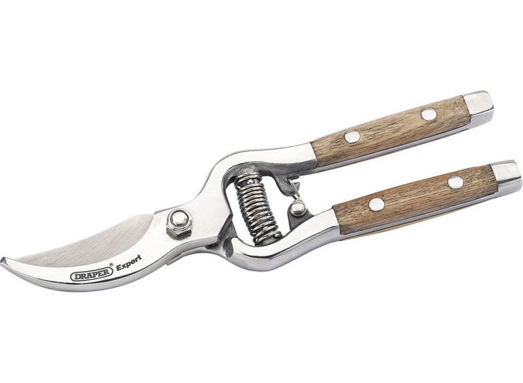 Draper 85188 Bypass Secateurs with Ash Handles (210mm)