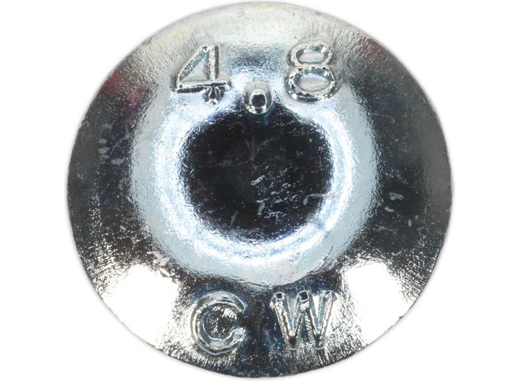 Sealey CBN675 Coach Bolt &amp; Nut M6 x 75mm Zinc DIN 603 Pack of 100