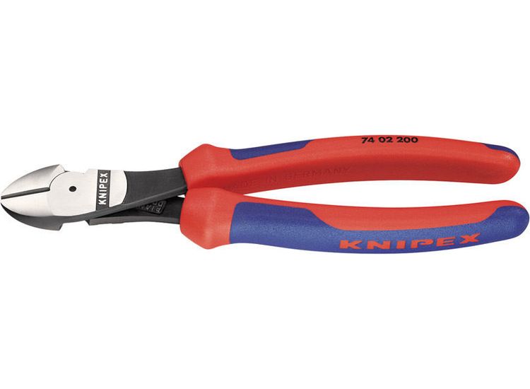 Draper 88145 Knipex 74 02 200 200mm High Leverage Diagonal Side Cutter with Comfort Grip Handles