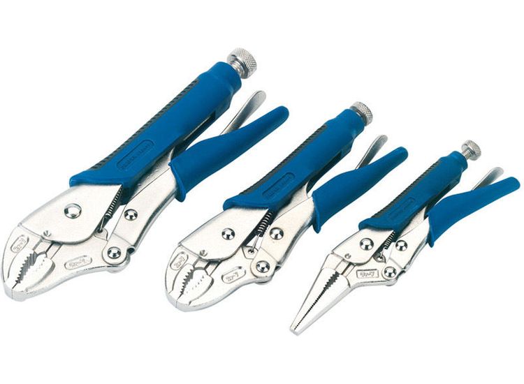 Draper 88293 Soft Grip Self Grip Pliers Set (3 Piece)