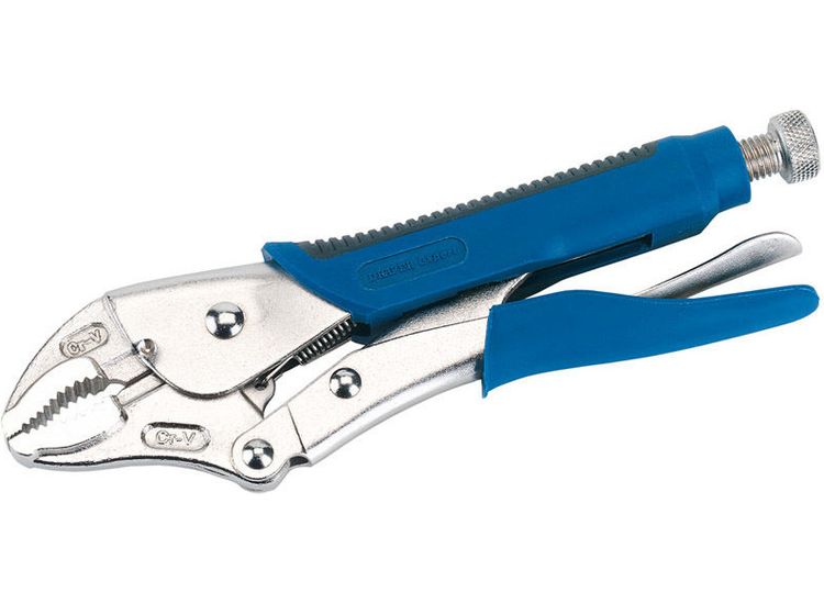 Draper 89124 Soft Grip Curved Jaw Self Grip Pliers (230mm)