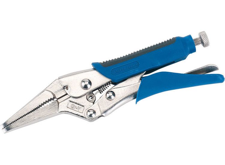 Draper 89126 165mm Soft Grip Long Nose Self Grip Pliers