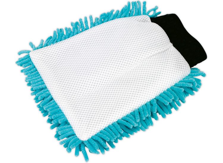 Sealey CC77 Shaggy Microfibre Mitt 2-in-1