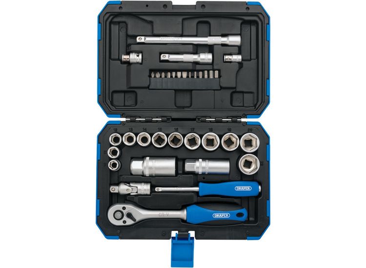 Draper 89558 3/8" Sq. Dr. Metric Socket Set (34 Piece)