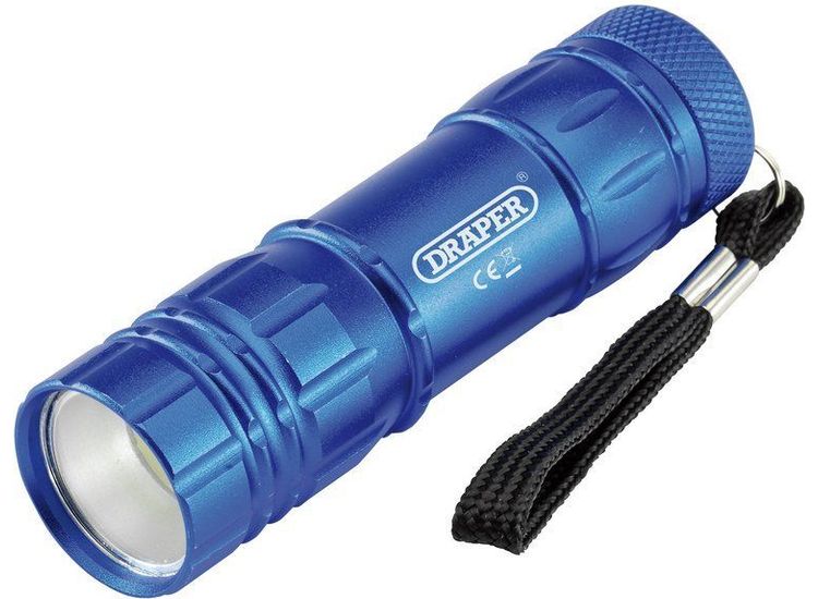 Draper 90103 LED Aluminium Hand Torch ( 3 x AAA Battery)