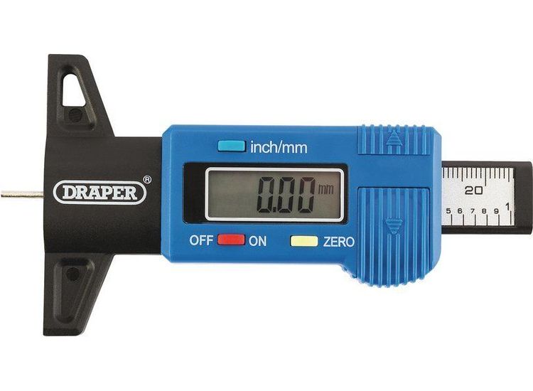 Draper 92224 Digital Tyre Tread Depth Gauge