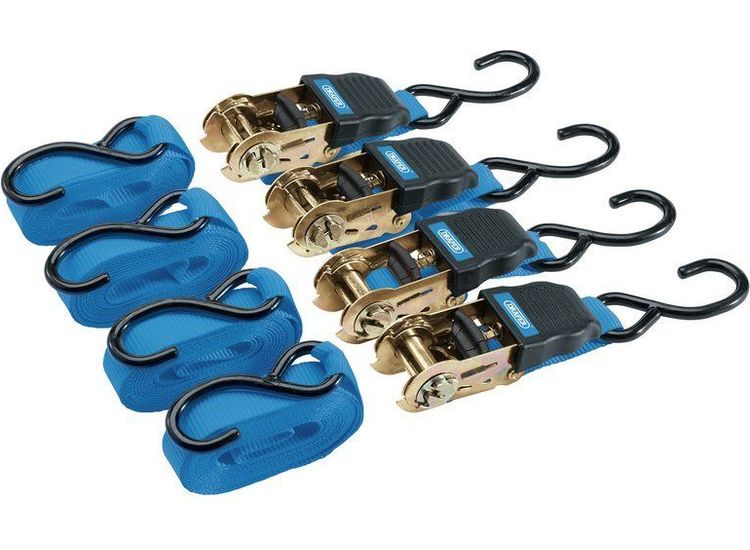 Draper 92771 Ratcheting Tie Down Strap Sets (4 Piece)