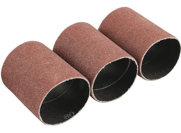 Draper 93353 Pack of Three 80 Grit Aluminium Oxide Sanding Sleeves (45 x 60mm)