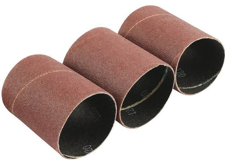 Draper 93354 Pack of Three 120 Grit Aluminium Oxide Sanding Sleeves (45 x 60mm)