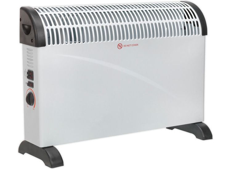 Sealey CD2005T Convector Heater 2000W 3 Heat Settings Thermostat Turbo Fan