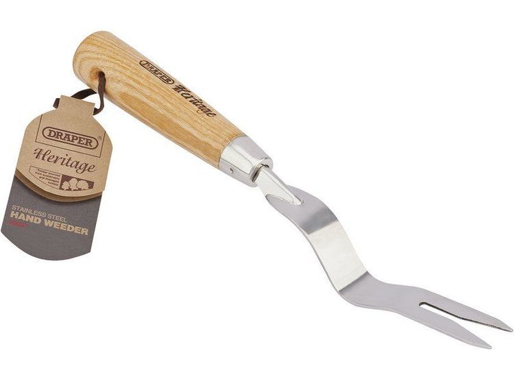 Draper 99027 Stainless Steel Hand Weeder with Ash Handle