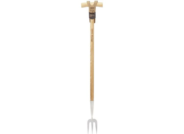 Draper 99031 Heritage Stainless Steel Fork With Ash Long Handle