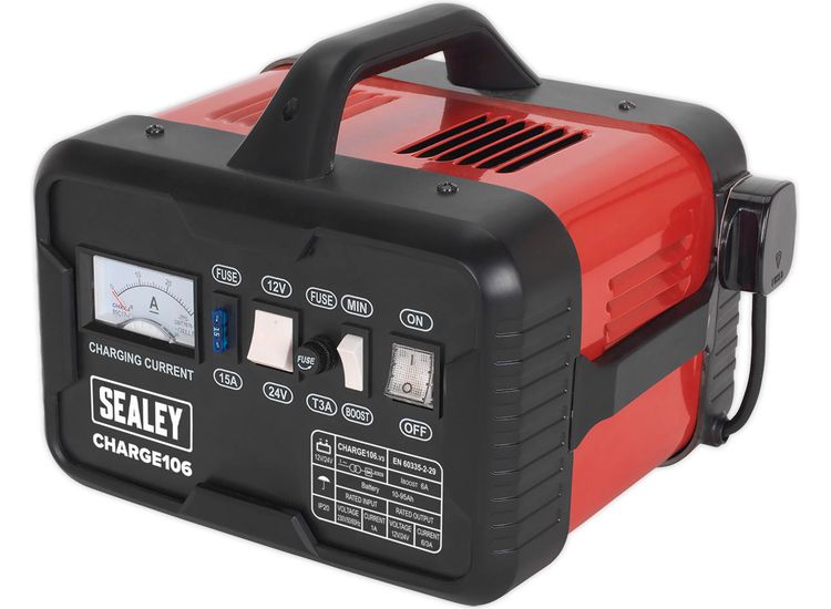 Sealey CHARGE106 Battery Charger 8Amp 12/24V 230V