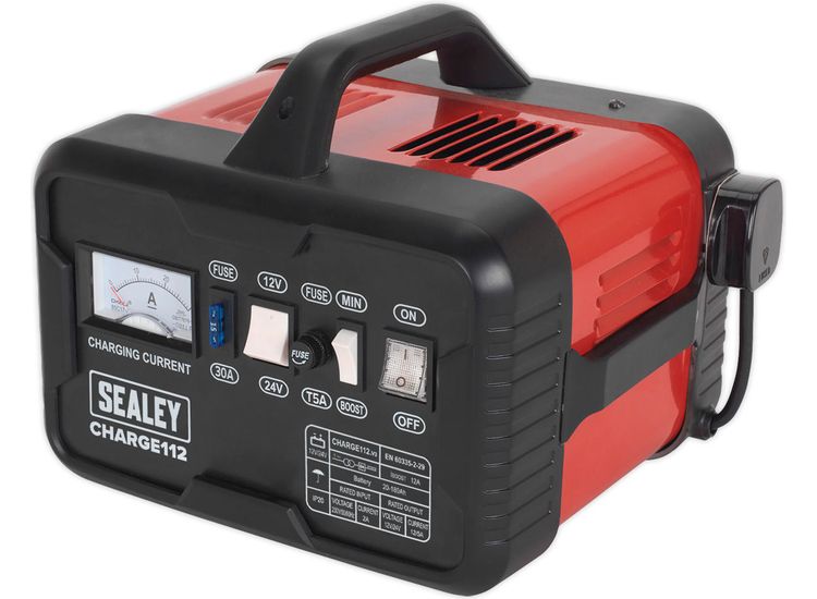 Sealey CHARGE112 Battery Charger 16Amp 12/24V 230V