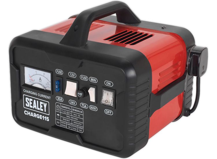 Sealey CHARGE115 Battery Charger 19Amp 12/24V 230V